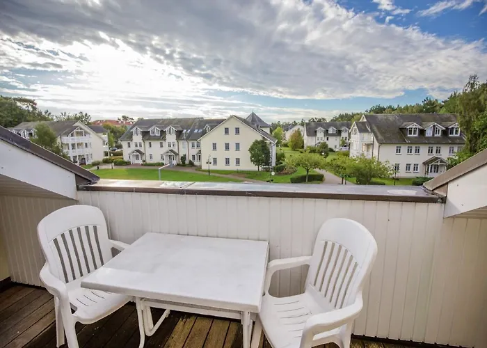 Duenenpark Binz - Komfort Ferienwohnung Mit 1 Schlafzimmer Und Balkon Im Dachgeschoss 011